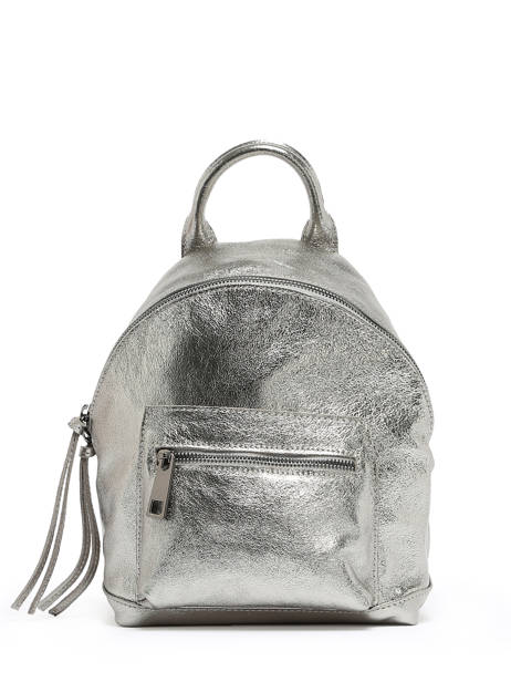 Leather Nine Backpack Milano Silver nine NI23066