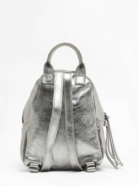 Leather Nine Backpack Milano Silver nine NI23066 other view 4