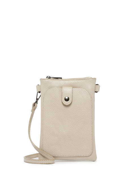 Leather Caviar Phone Bag Milano Beige caviar CA23061