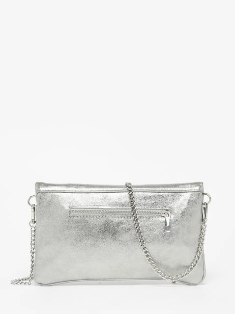 Sac Bandoulière Nine Cuir Milano Argent nine NI22112N vue secondaire 4