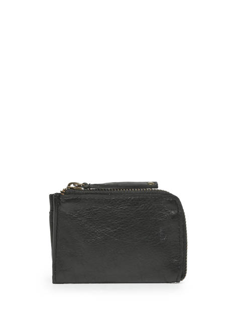 Coin Purse Leather Pieces Black jane 17141405