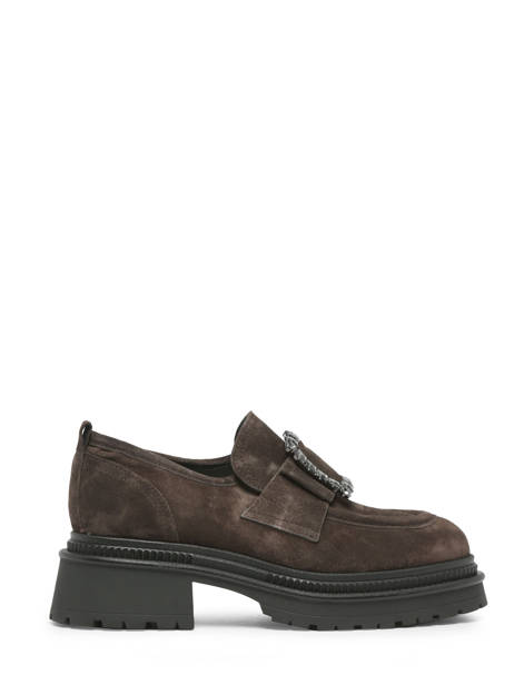 Mocassins En Cuir Alpe Marron women 27261134