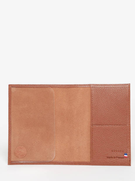 Passport Holder Madras Leather Etrier Brown madras EMAD025 other view 1