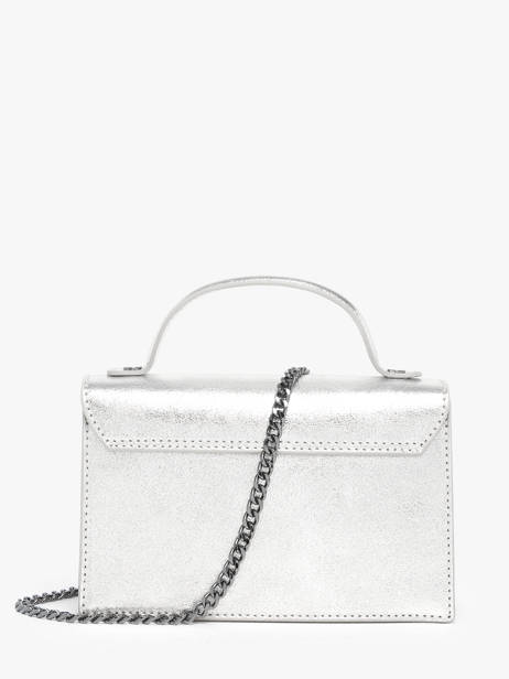 Sac Bandoulière Nine Cuir Milano Argent nine NI23111 vue secondaire 4