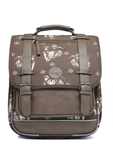 3-compartment Backpack Cameleon Brown vintage urban PBVBSD39