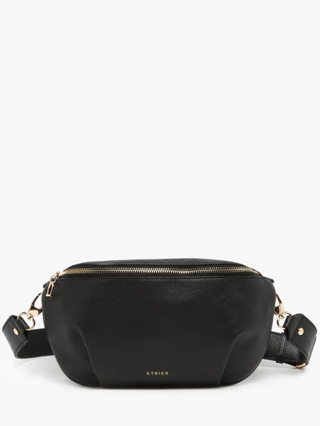 Sac Banane L Tradition Cuir Etrier Noir tradition ETRA022L