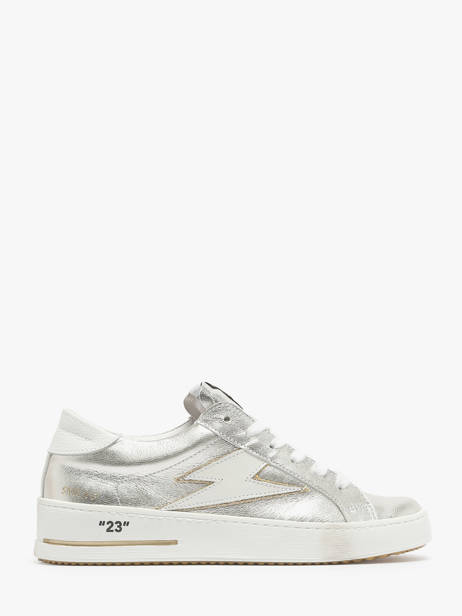 Sneakers Maya In Leather Semerdjian Silver women MAYA7992