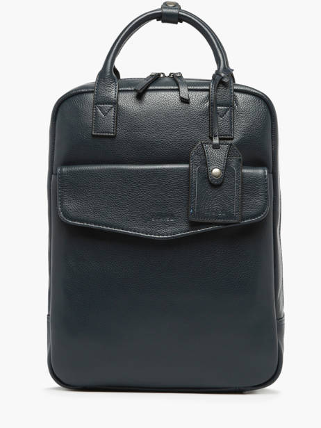 Leather Flandres Business Backpack Etrier Blue flandres EFLA8271