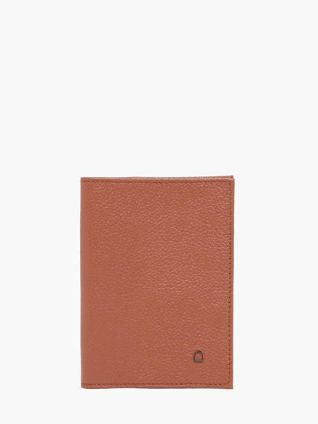 Passport Holder Madras Leather Etrier Brown madras EMAD025