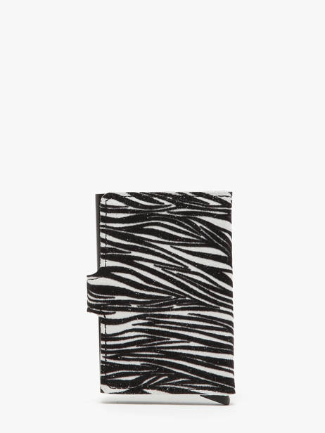 Leather Zebra Mini Wallet Secrid Black zebra MZE other view 3