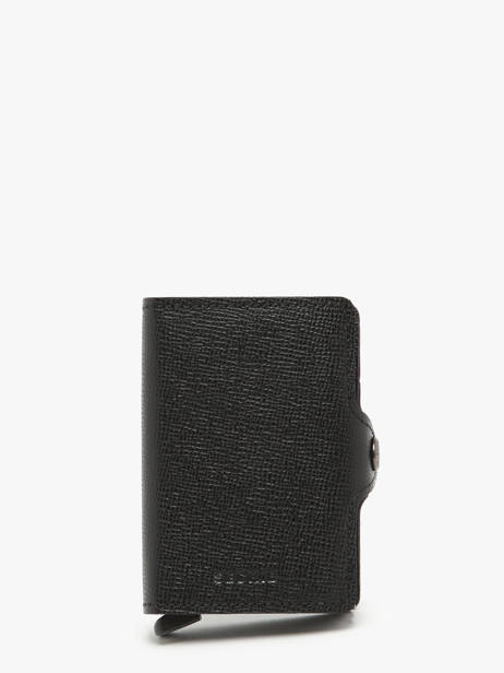 Leather Twin Wallet Crisp Secrid Black crisple TC