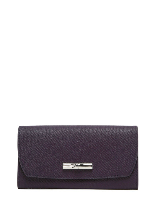 Longchamp Roseau Portefeuilles Violet