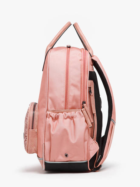 2-compartment Backpack Cameleon Pink vintage fantasy SD37 other view 1