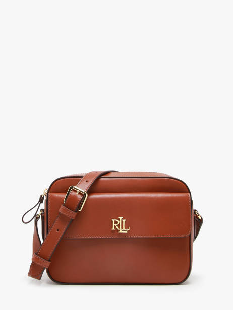 Sac Bandoulière Dryden Cuir Lauren ralph lauren Marron dryden 31926645