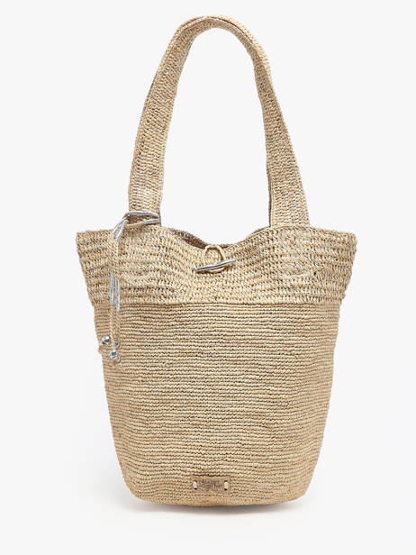 Cabas L'atelier Du Crochet Raphia Le voyage en panier Beige l'atelier du crochet AM772
