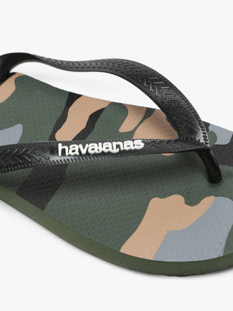 Tongs Top Camu Havaianas Vert men 4141398H vue secondaire 1