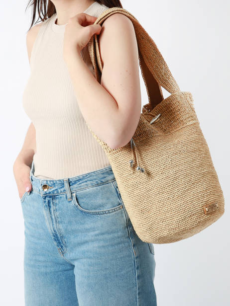Cabas L'atelier Du Crochet Raphia Le voyage en panier Beige l'atelier du crochet AM772 vue secondaire 1