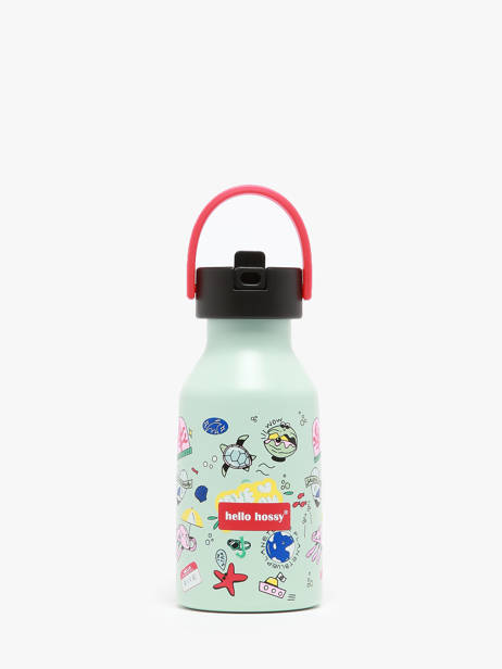 Drinking Bottle Hello hossy Green cool kids 350M