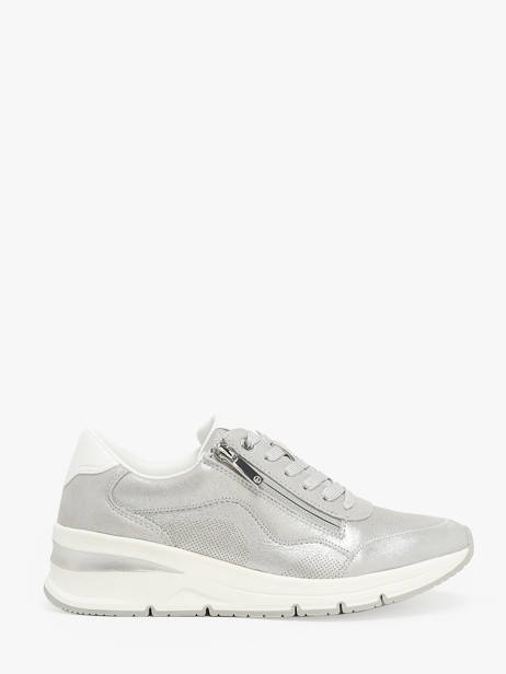 Sneakers In Leather Tamaris Silver women 42