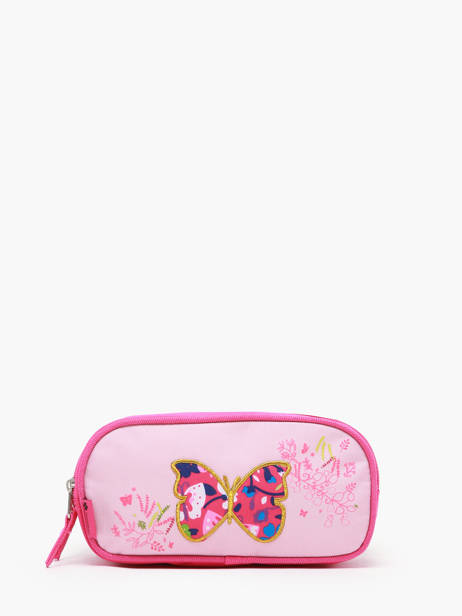 Trousse 2 Compartiments Snowball Rose butterfly 46411