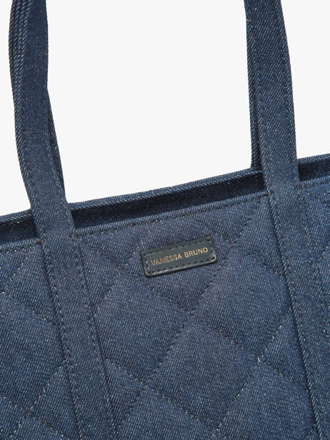 Shopping Bag Cabas Cotton Vanessa bruno Blue cabas 4V40378 other view 2