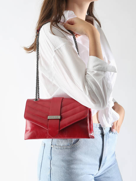 Crossbody Bag Jana Amour Leather Etrier Red jana amour EJAM002T other view 1