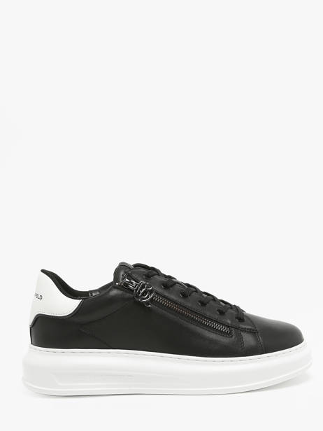 Sneakers Kapri Nft Zip In Leather Karl lagerfeld Black men KL52564