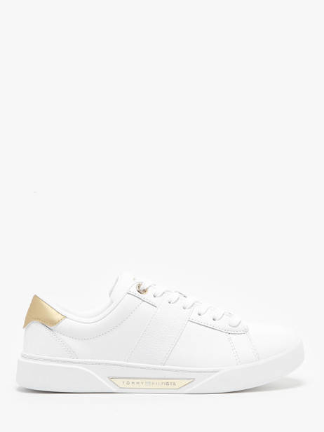 Sneakers In Leather Tommy hilfiger White women 7998YBS