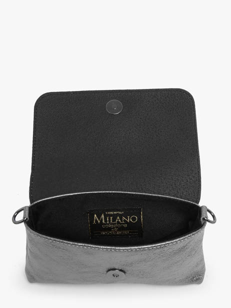 Shoulder Bag Nine Leather Milano Silver nine NI24063 other view 3