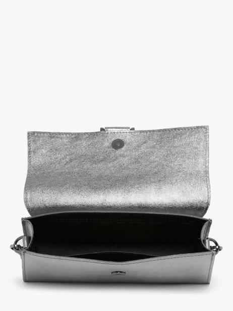 Shoulder Bag Nine Leather Milano Silver nine NI24066 other view 3