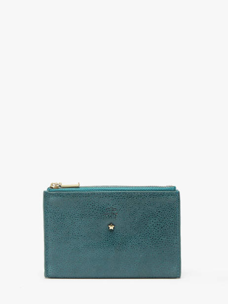 Wallet Leather Mila louise Blue vintage 3576BB