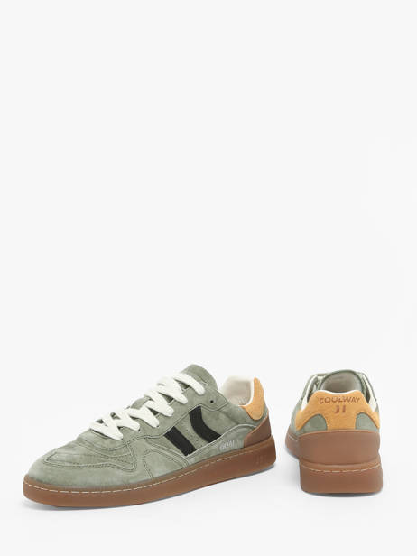 Sneakers Goal In Leather Coolway Green men 8663595 other view 2