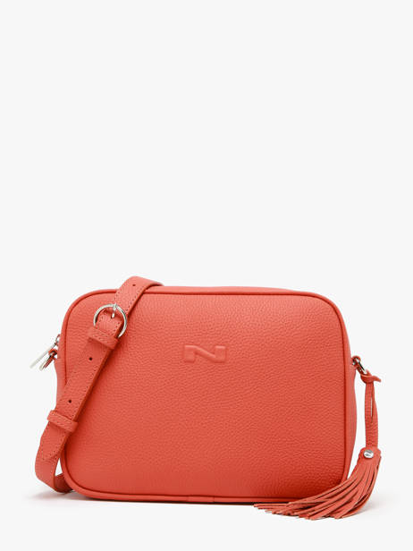 Sac Bandoulière Camera Bag Cuir Nathan baume Orange nathan 2