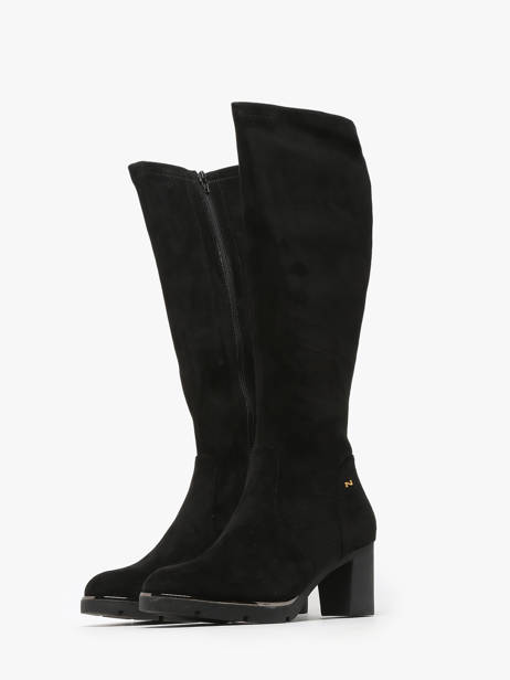 Bottes à Talon En Cuir Nathan baume Noir women 242N3404 vue secondaire 2