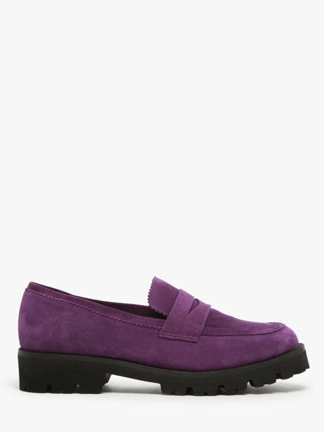 Moccasins In Leather Myma Violet women 1