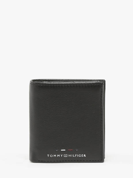 Wallet Leather Tommy hilfiger Black th premium AM12756