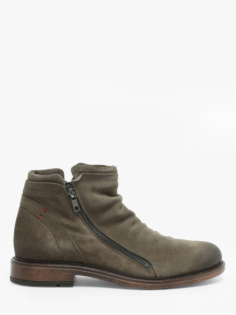 Bottines Hacker 5 En Cuir No brand Vert men 12777