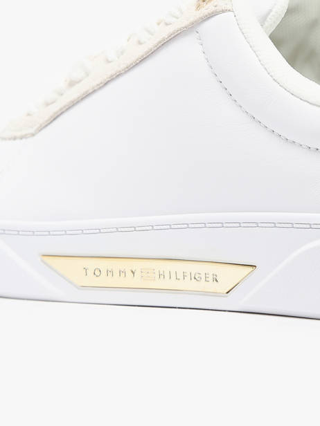 Sneakers In Leather Tommy hilfiger White women 8382YBS other view 3