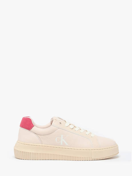 Sneakers In Leather Calvin klein jeans Pink women 16700JV