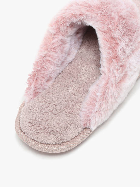 Slippers Isotoner Pink women 97357 other view 1