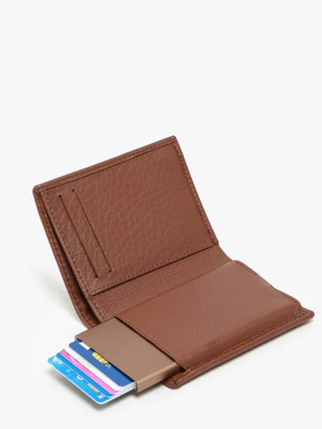 Wallet Leather Yves renard Brown foulonne 23510 other view 2