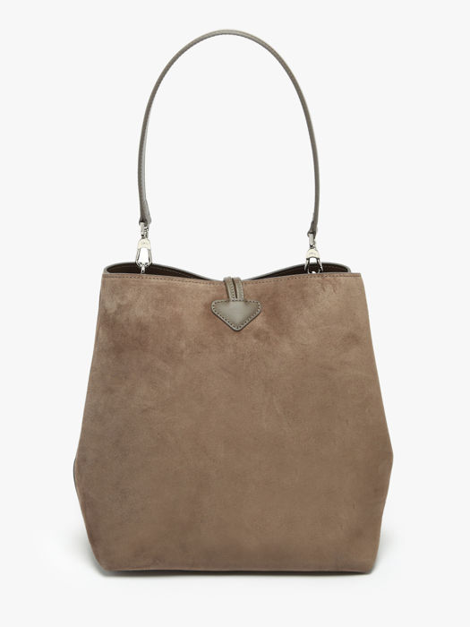 Longchamp Le roseau velvet Hobo bag Brown