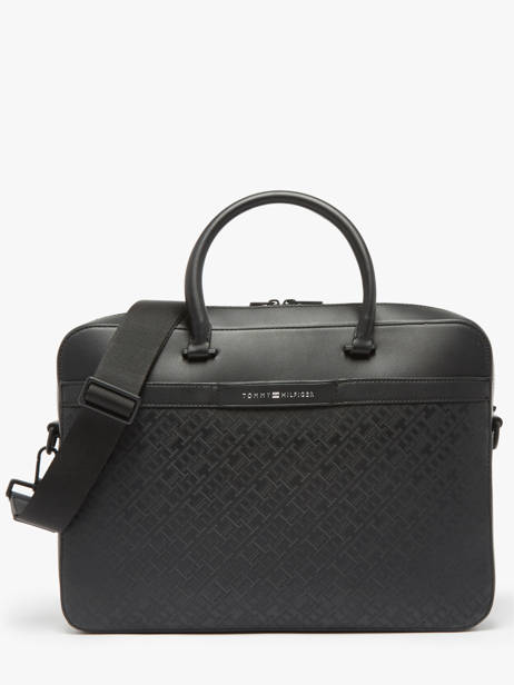 Business Bag Tommy hilfiger Black monogram AM13104