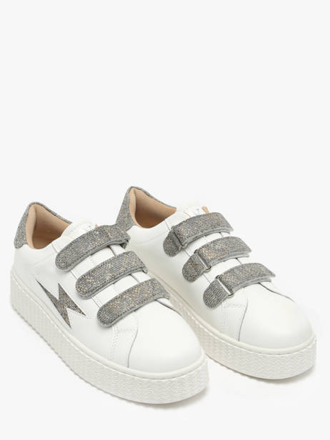 Sneakers Jane In Leather Vanessa wu Gray women BK2231AT other view 1