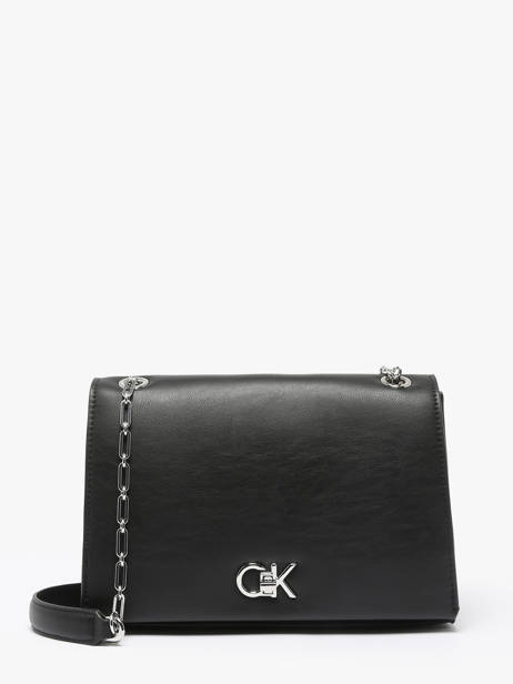 Crossbody Bag Ck Chain Recycled Polyester Calvin klein jeans Black ck chain K612810