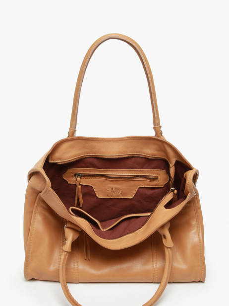 Sac Shopping  Cow Cuir Basilic pepper Marron cow BCOW31 vue secondaire 3