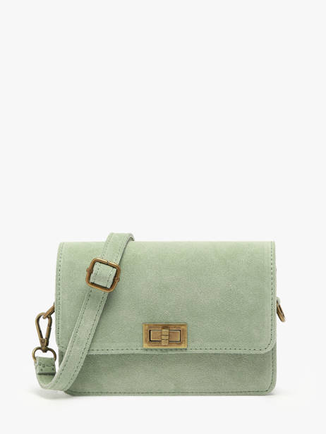 Sac Bandoulière Velvet Cuir Milano Vert velvet VE24115