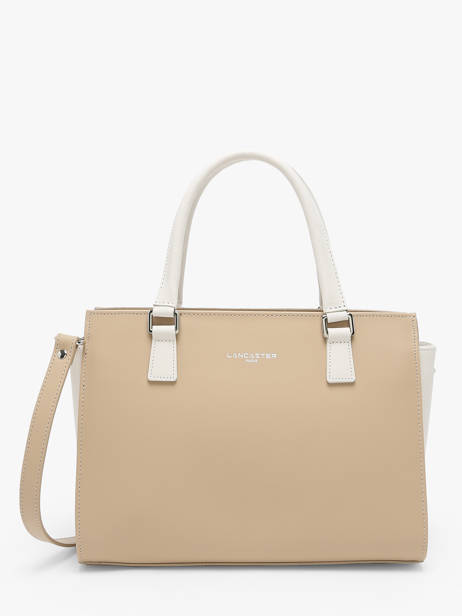 Sac Trapèze Smooth Cuir Lancaster Beige smooth 3