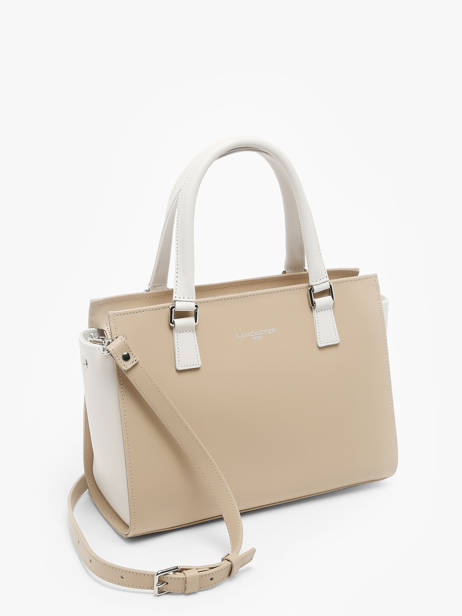 Sac Trapèze Smooth Cuir Lancaster Beige smooth 3 vue secondaire 1