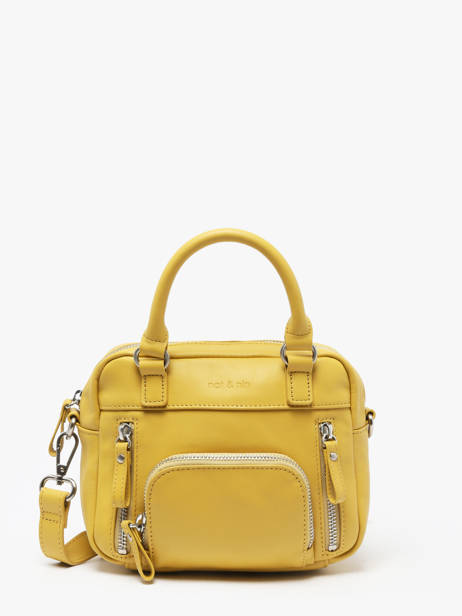 Sac Bandoulière Micro Macy Cuir Nat et nin Jaune vintage MICRMACY